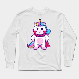 Cute Unicorn Dracula Long Sleeve T-Shirt